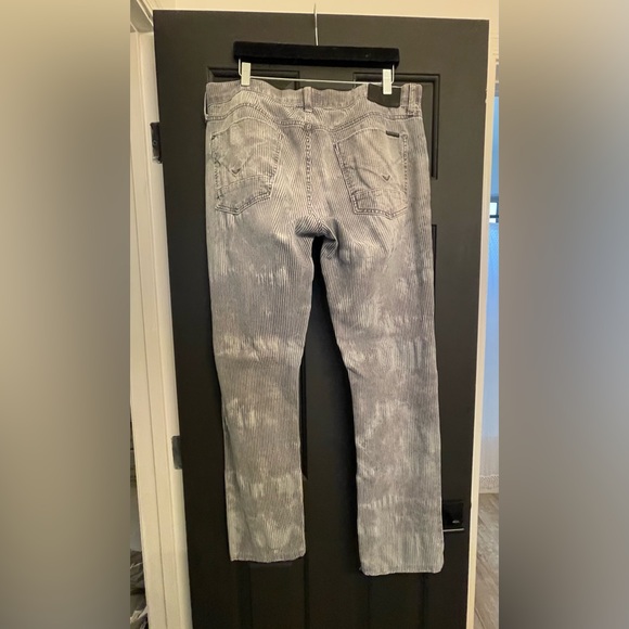 Hudson mens railroad stripe Blake slim straight denim jeans size 36”. - Picture 2 of 5